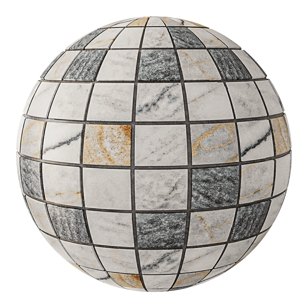 Nur Mosaic – Mosaic from natural marble 3D Model Nur Mosaic – Mosaic from natural marble 3D Model