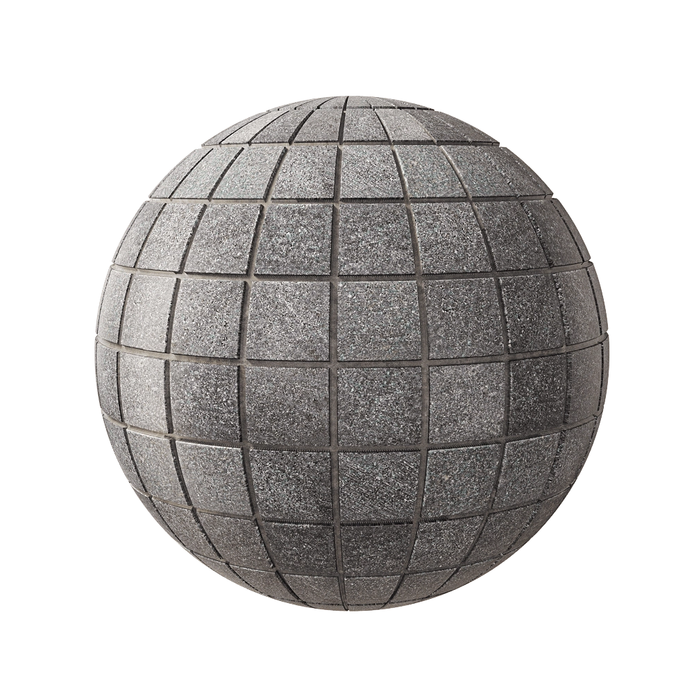 Nur Mosaic – Natural basalt mosaic tile 3D Model Nur Mosaic – Natural basalt mosaic tile 3D Model