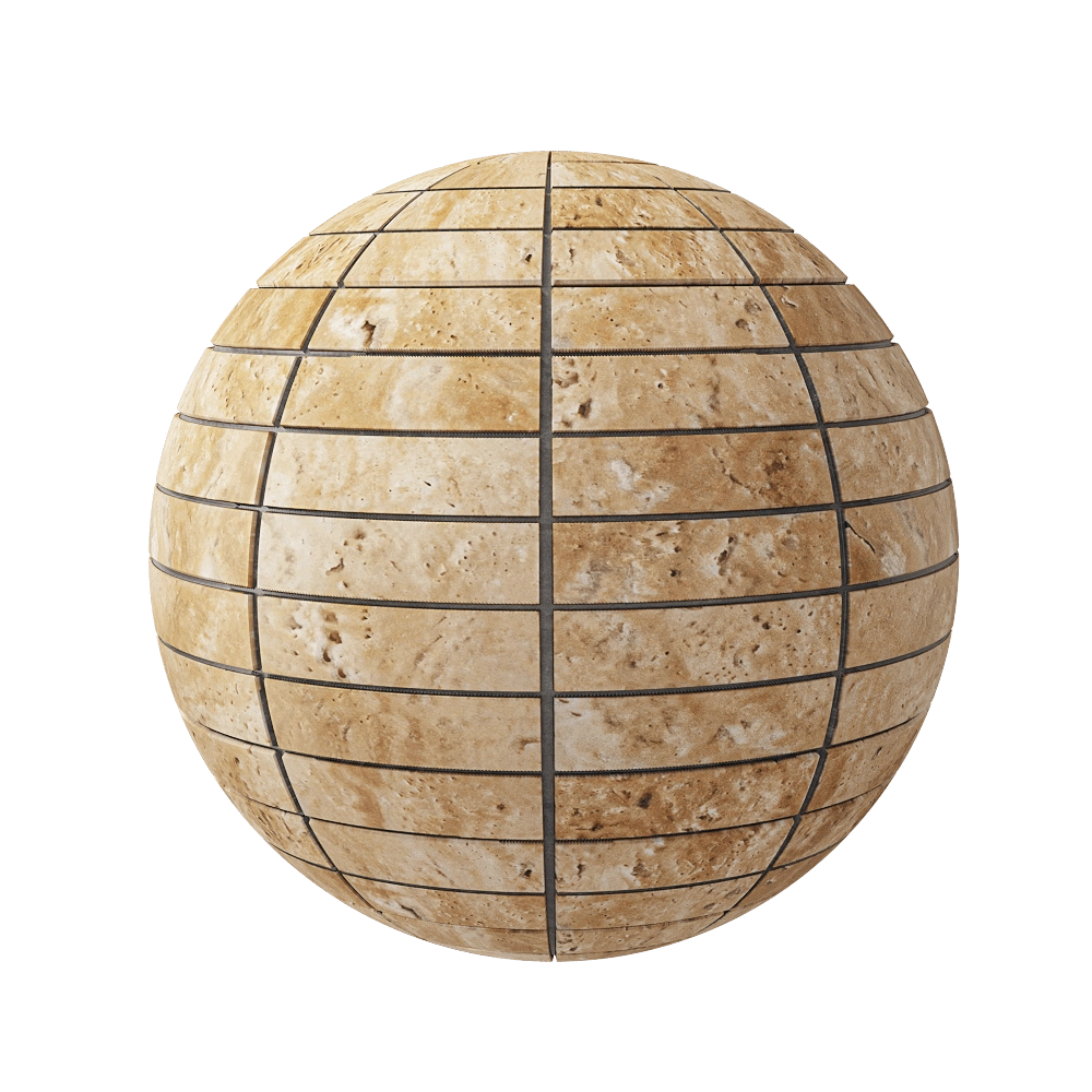 Nur Mosaic – Natural travertine facing tile polished 3D Model Nur Mosaic – Natural travertine facing tile polished 3D Model