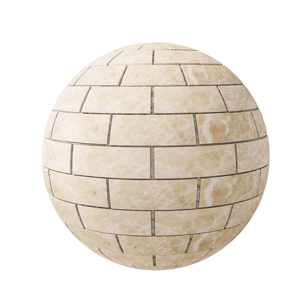 Nur Mosaic – Royal mosaic tile beige marble bricks 3D Model Nur Mosaic – Royal mosaic tile beige marble bricks 3D Model