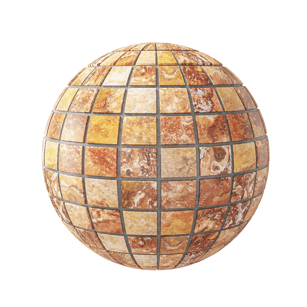 Nur Mosaic – Travertine cubes mosaic bright colors wisp 3D Model Nur Mosaic – Travertine cubes mosaic bright colors wisp 3D Model