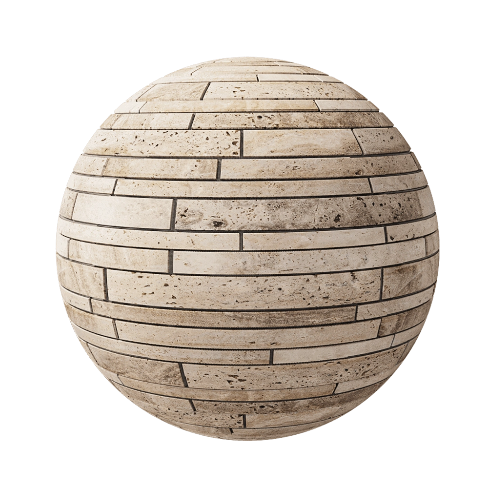 Nur Mosaic – Travertine tumbled finish mosaic tile 3D Model Nur Mosaic – Travertine tumbled finish mosaic tile 3D Model