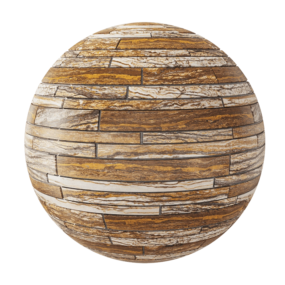 Nur Mosaic – Travertine zebra polished mosaic tile 3D Model Nur Mosaic – Travertine zebra polished mosaic tile 3D Model