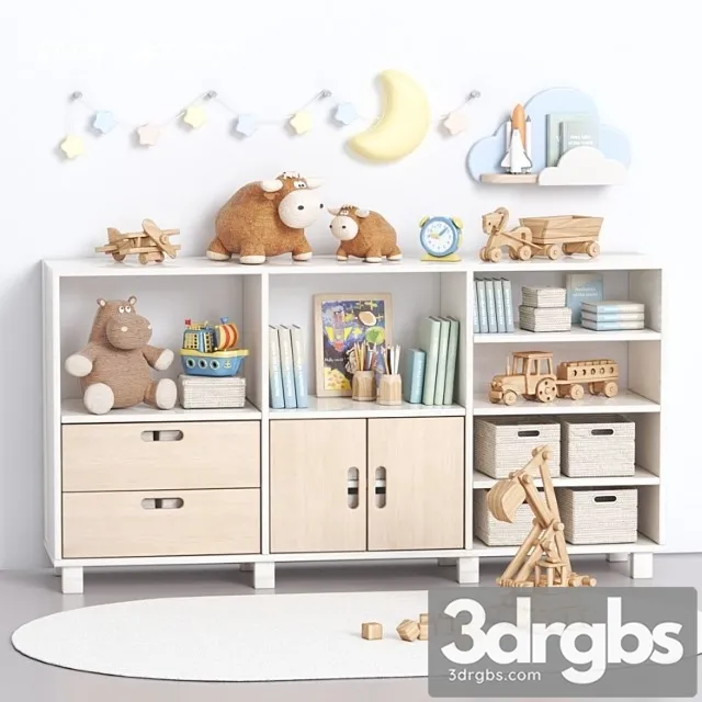 Nursery Furniture 01 3D Model Download