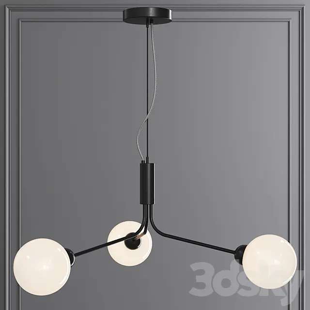 Nuura APIALES 3 by Sofie Refer Black and Opal 3D Model