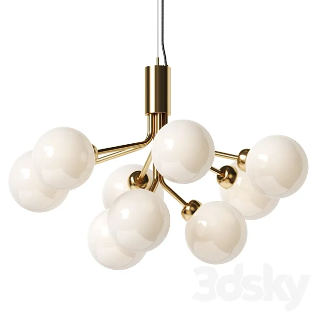Cb2 Alavanca Brass Pendant Light 3D Model Download 3DSKY Decor Helper