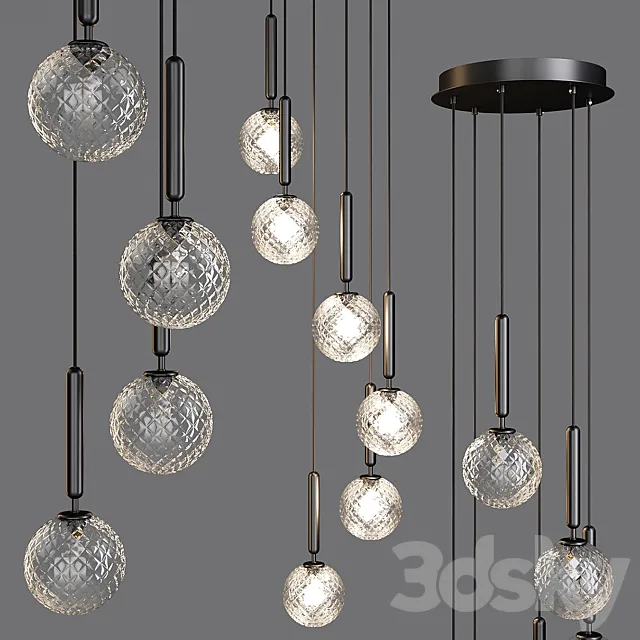 Nuura: Pendant Lamp – Miira 6 Optic (03060223) 3DModel