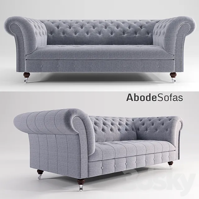 NUVO WOOL CHESTERFIELD SOFA 3DModel