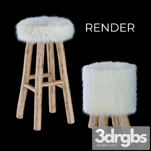 Nuvoli bar stool & footrest 2 3D Model Download Nuvoli bar stool & footrest 2 3D Model Download