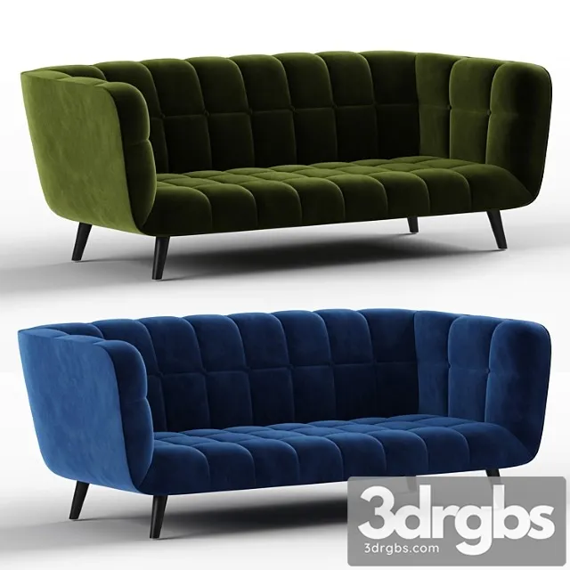 Nv 3 Seat Sofa 3D Model Download