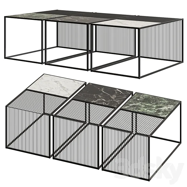 NV Gallery Skye Marble Coffee Table 3DModel