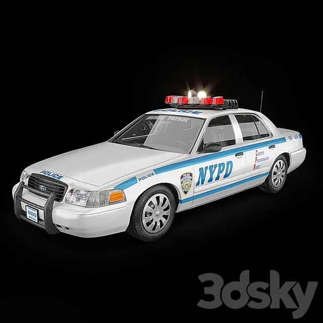 NY Police 3D Model