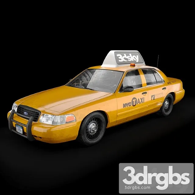 NY Taxi 3D Model Download