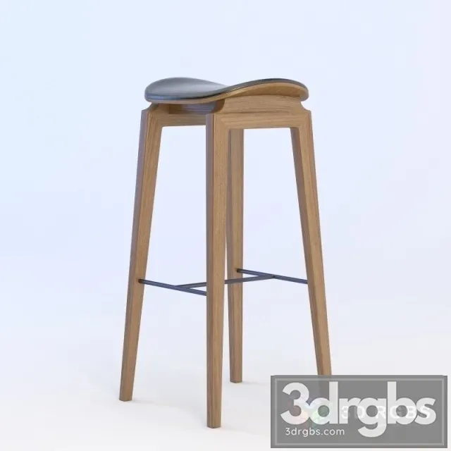 NY11 Bar Chair Walnut Leather 3D Model Download NY11 Bar Chair Walnut Leather 3D Model Download