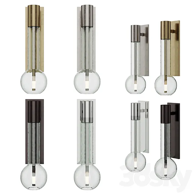 Nye Small Bracketed Sconce 3D Model