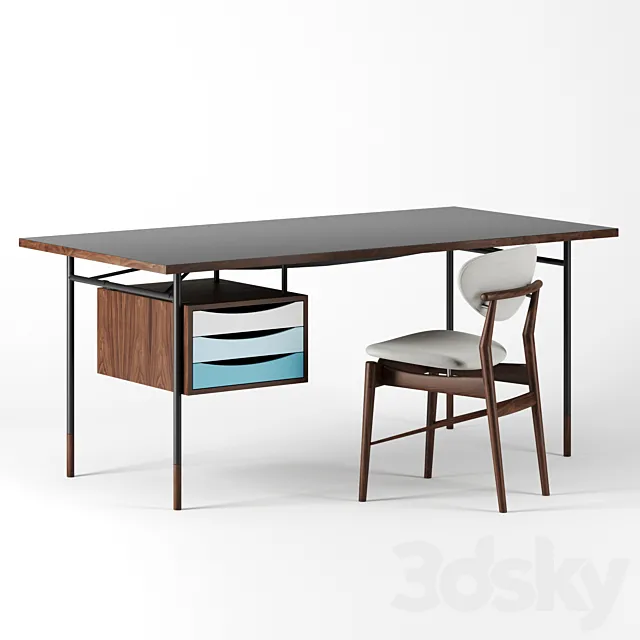 Nyhavn Desk by Finn Juhl 3DModel