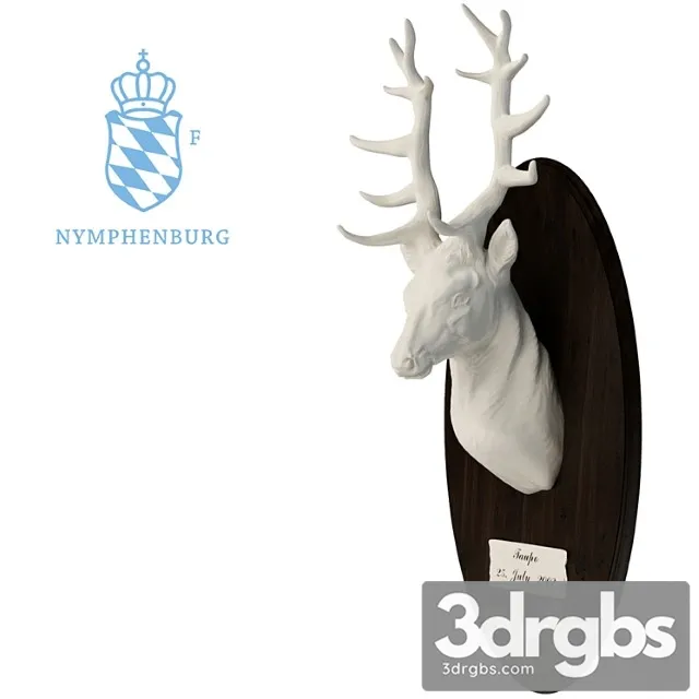 Nymphenburg Stag Head 3D Model Download