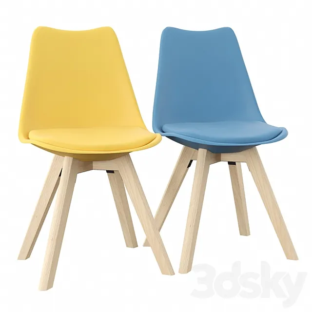 Nyx Upholstered Dining Chair 3D Model Nyx Upholstered Dining Chair 3D Model