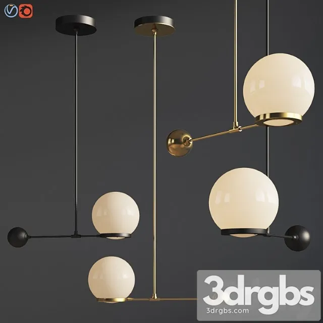 O & g contrapesso 8 inch globe led pendant 3D Model Download O & g contrapesso 8 inch globe led pendant 3D Model Download