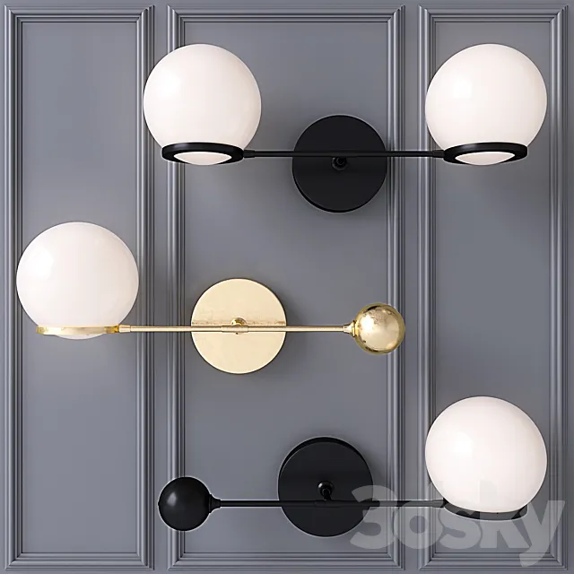 O & G CONTRAPESSO LED SINGLE SCONCE 3D Model