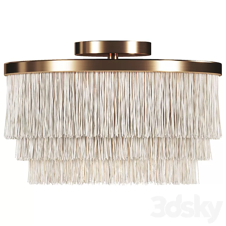 Oahu Fringe Flush Mount 3D Model Free Download