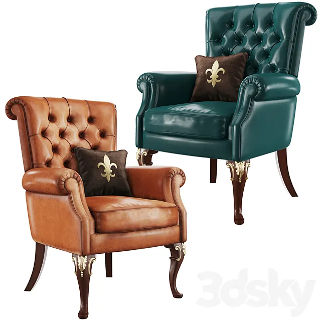 Oak armchair MG 1229 3DModel Oak armchair MG 1229 3DModel