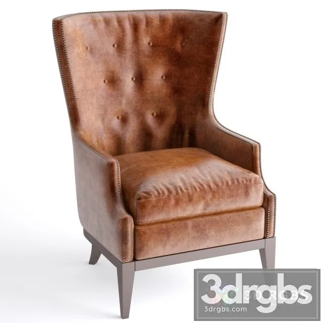 Oak Leather Armchair 3D Model Download Oak Leather Armchair 3D Model Download