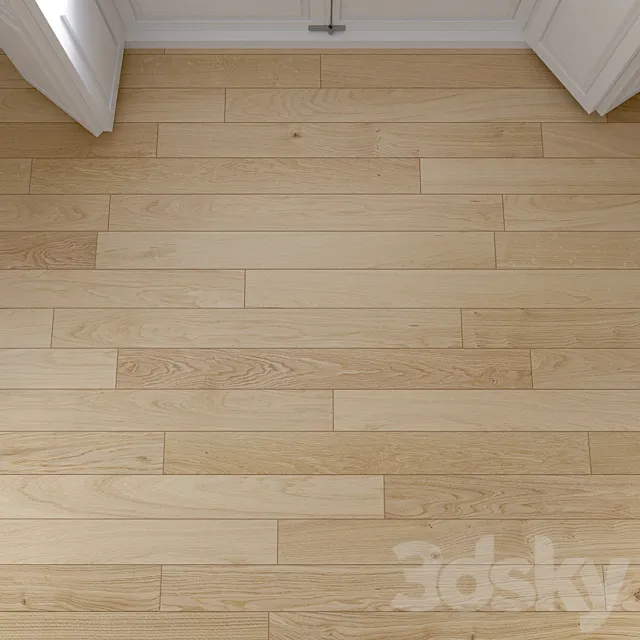Oak Natural light floor 3 3D Model Oak Natural light floor 3 3D Model