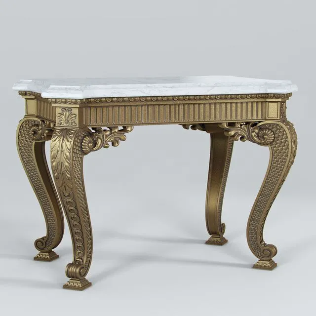 Oak table 3D Model