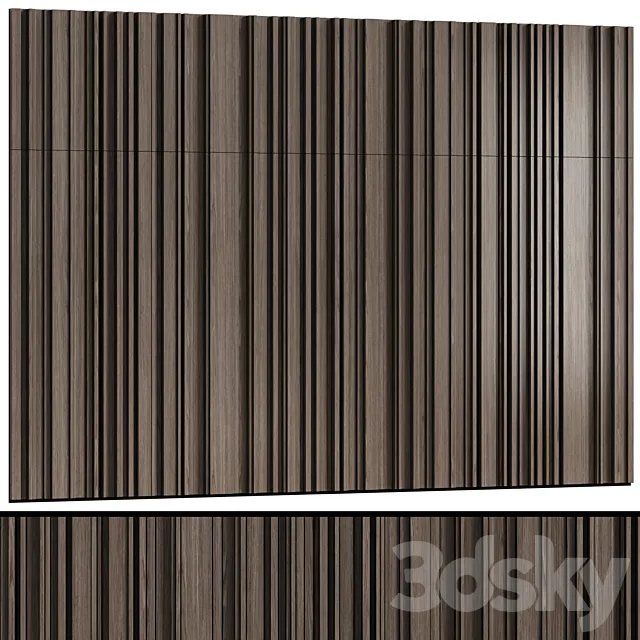 Oak wall panels “Lines” in a modern minimalist style 3D Model Oak wall panels “Lines” in a modern minimalist style 3D Model
