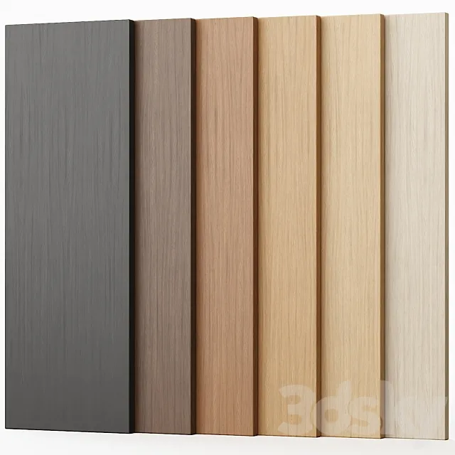 Oak wood 01 – 6 colors 3D Model