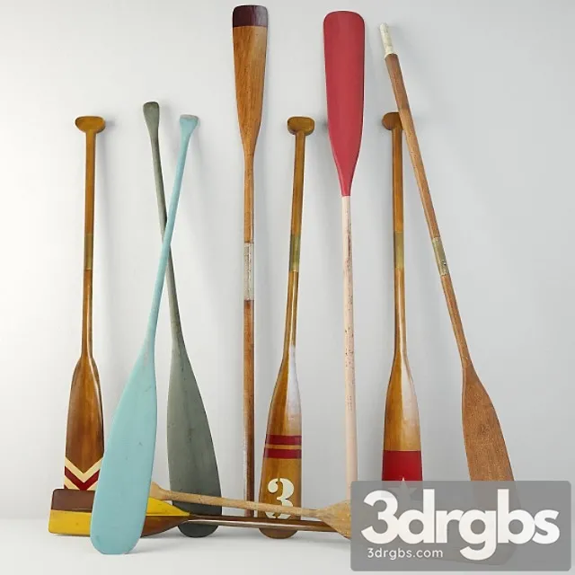 Oars 3D Model Download