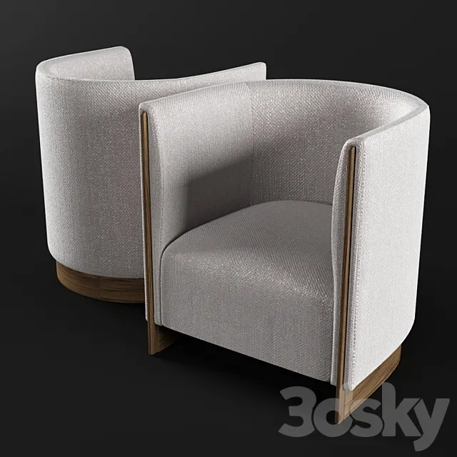 Oasis Adeline armchair 3D Model Oasis Adeline armchair 3D Model