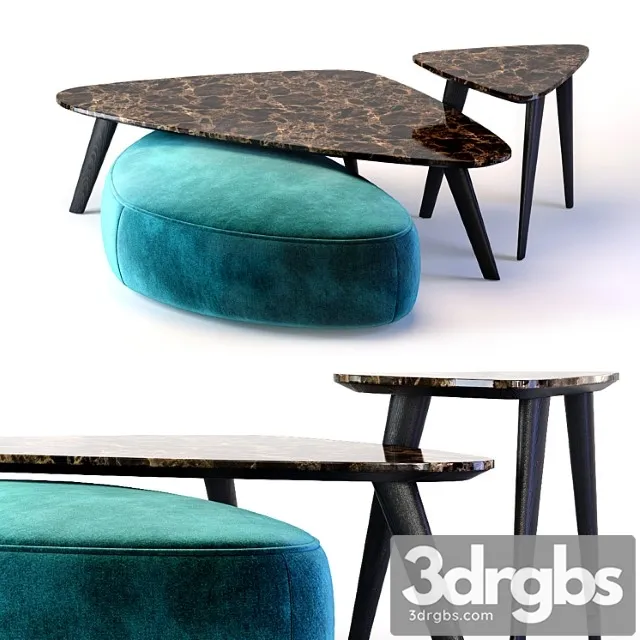 Oasis andre collection small table and ottoman 2 3D Model Download Oasis andre collection small table and ottoman 2 3D Model Download