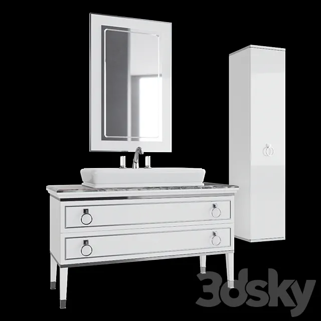 Oasis LUTETIA bathroom furniture 3D Model Oasis LUTETIA bathroom furniture 3D Model