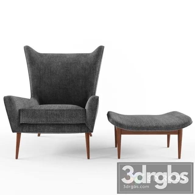 Oaul Mc Cobb Wing Chair 3D Model Download Oaul Mc Cobb Wing Chair 3D Model Download