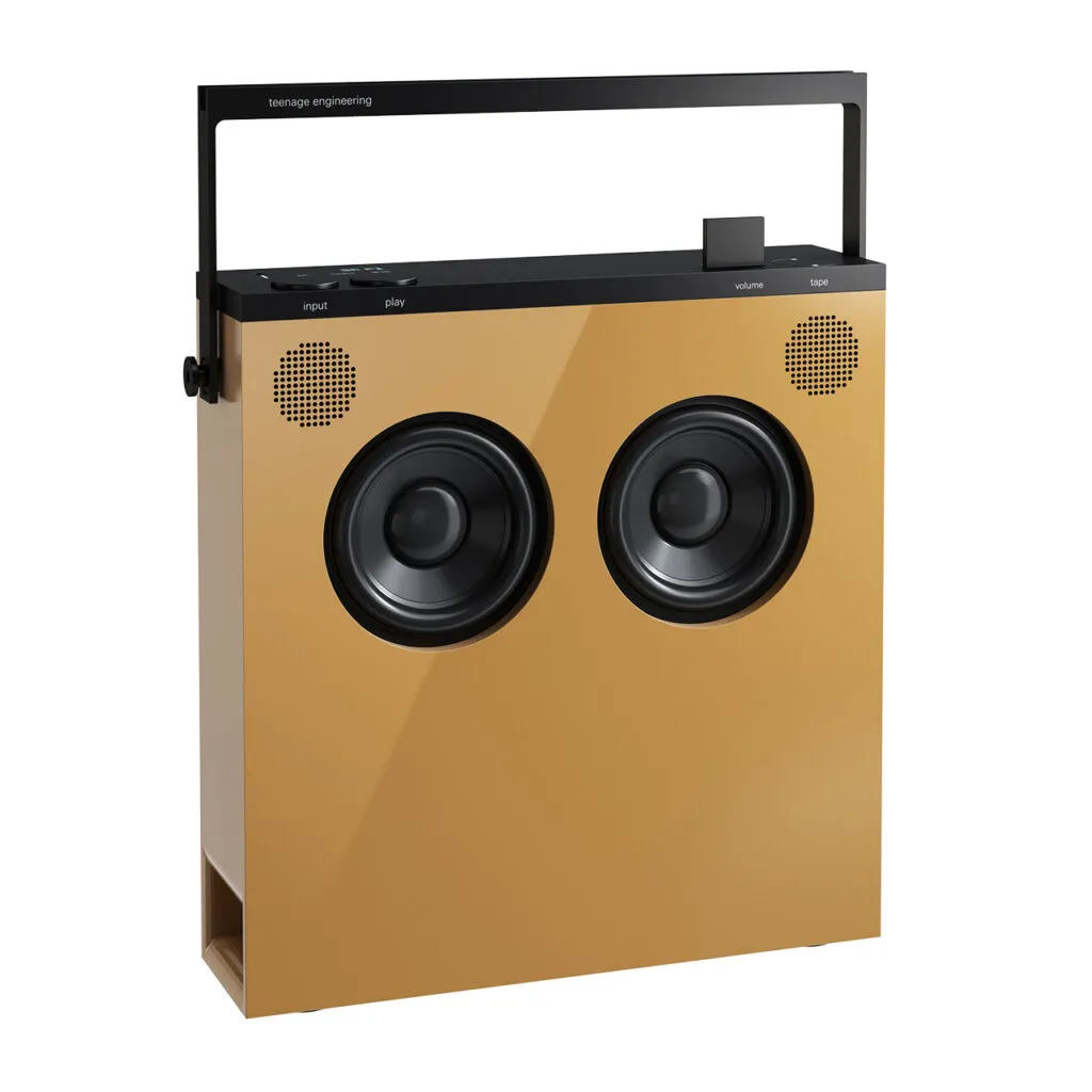 OB-4 Bluetooth Loudspeaker Ochre by Teenage Engineering
