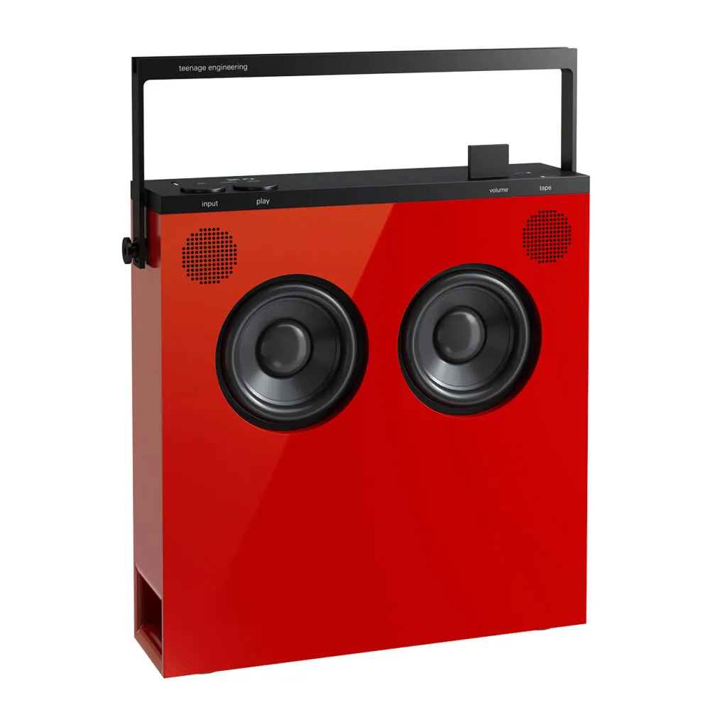 OB-4 Bluetooth Loudspeaker Red by Teenage Engineering