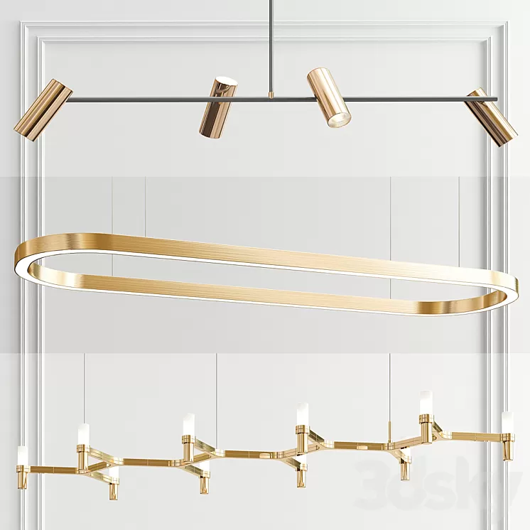 Obie Shake Plana Pendant – 3 type 3D Model Obie Shake Plana Pendant – 3 type 3D Model