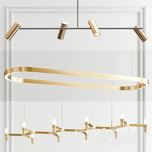 Obie Shake Plana Pendant – 3 type 3DModel