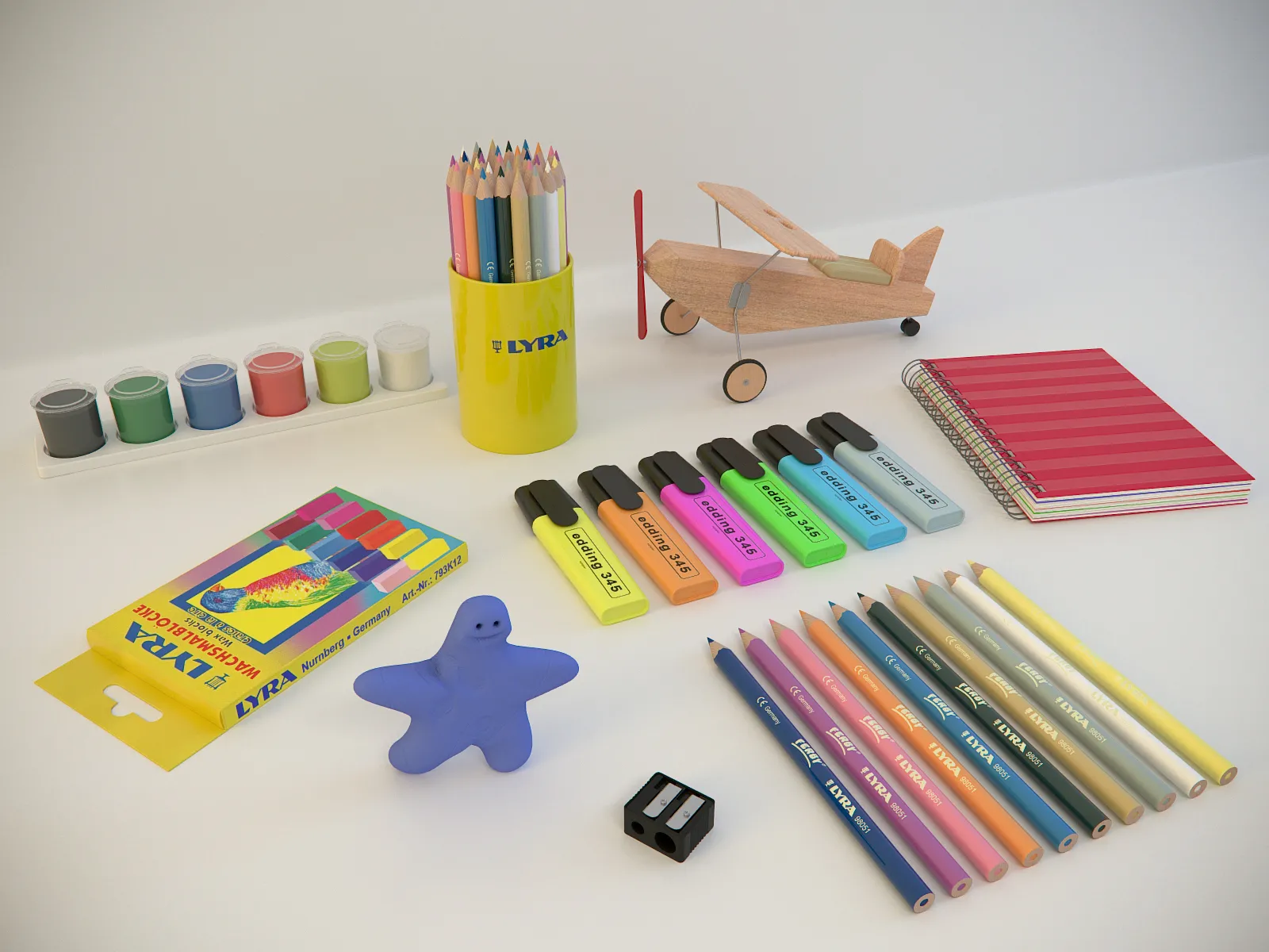 objects at child 3D Model objects at child 3D Model