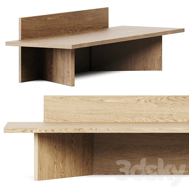 Oblique Bench from Ferm Living _ Bench 3D Model Oblique Bench from Ferm Living _ Bench 3D Model