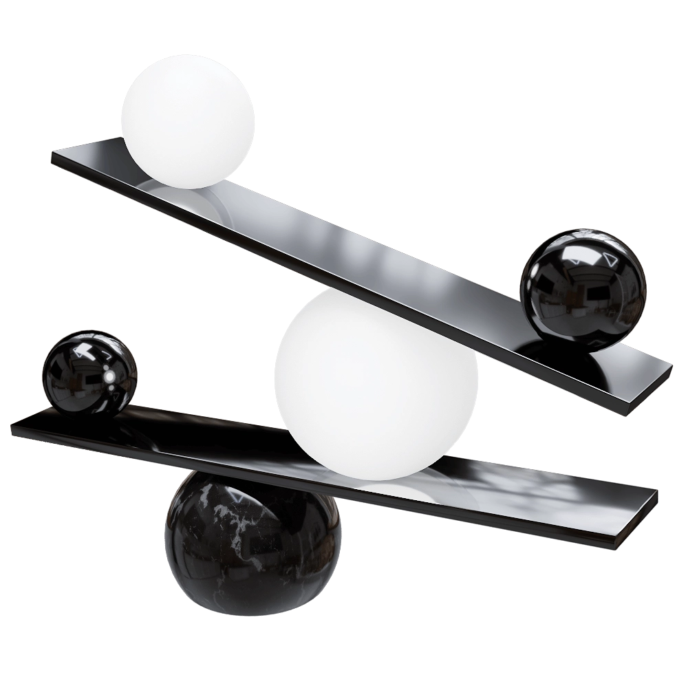 Oblure – Table lamp Balance 3D Model