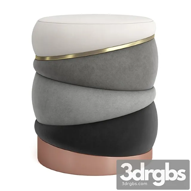 Obsidian stool Obsidian stool