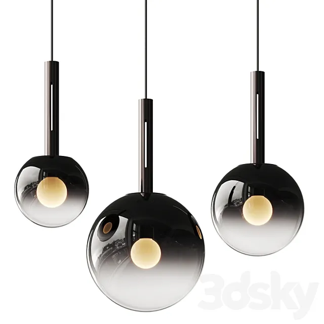 Occhio Luna Pendant Lamps 3D Model Occhio Luna Pendant Lamps 3D Model