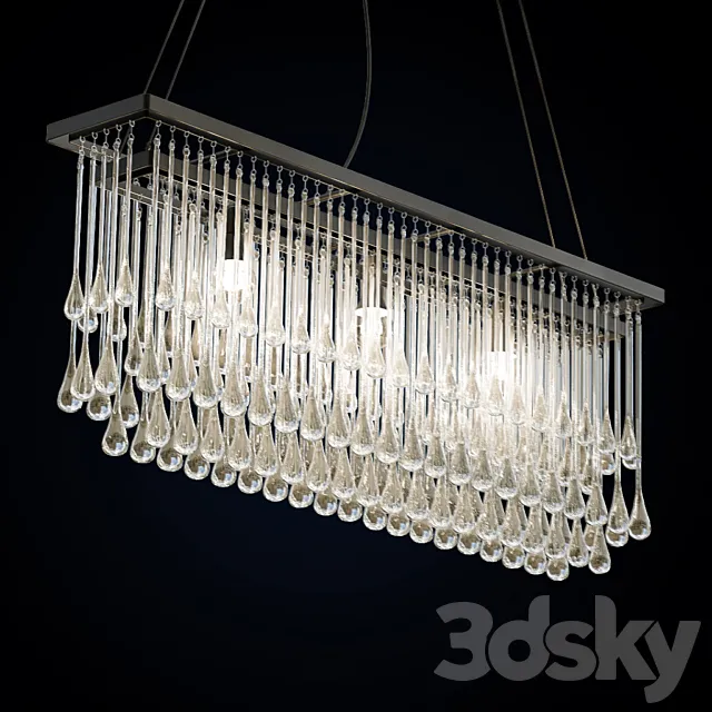 Ocher drizzle chandelier 3DModel Ocher drizzle chandelier 3DModel