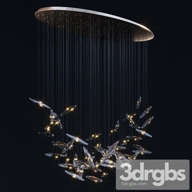 Ochre Moonlight Murmuration 20 Drops 3D Model Download Ochre Moonlight Murmuration 20 Drops 3D Model Download