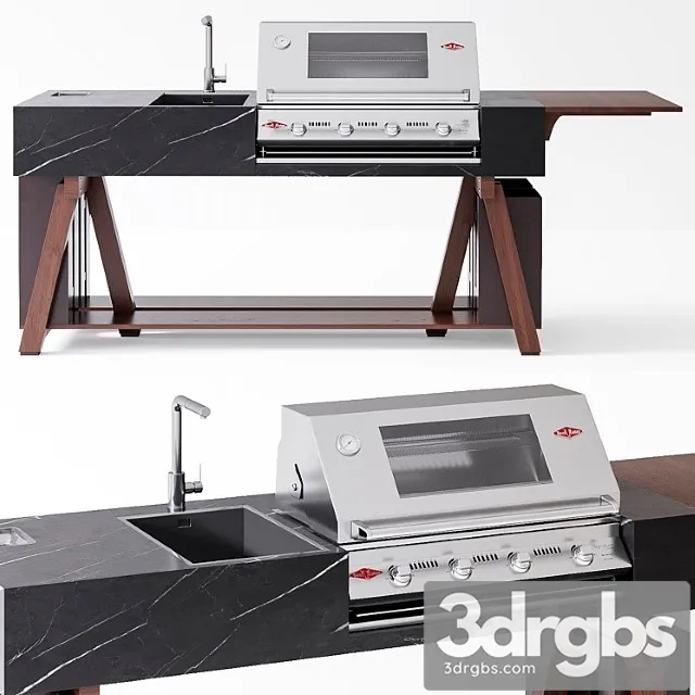 Ocq bbqube outdoor kitchen 3D Model Download Ocq bbqube outdoor kitchen 3D Model Download