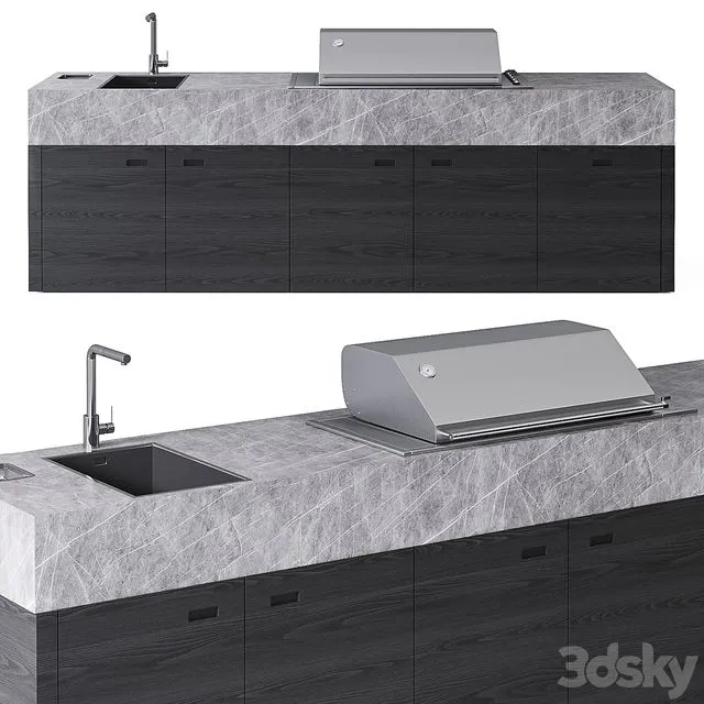 OCQ BBQUBE PRO Outdoor kitchen 3D Model OCQ BBQUBE PRO Outdoor kitchen 3D Model