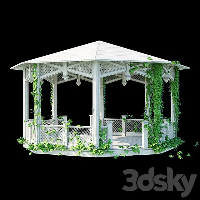 Octagonal Arbor 3D Model